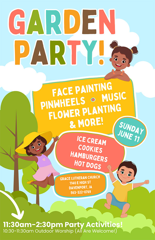 Party for kids graphic